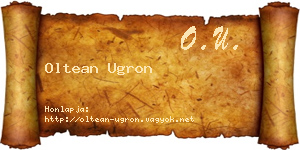 Oltean Ugron névjegykártya